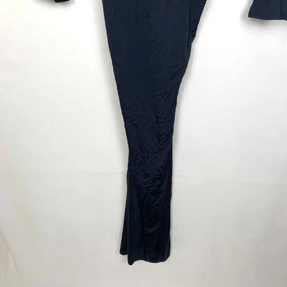 NEW Cult Gaia Genevieve Gown Cutout Long Sleeve Maxi Dress Black Gold XS - Picture 10 of 13